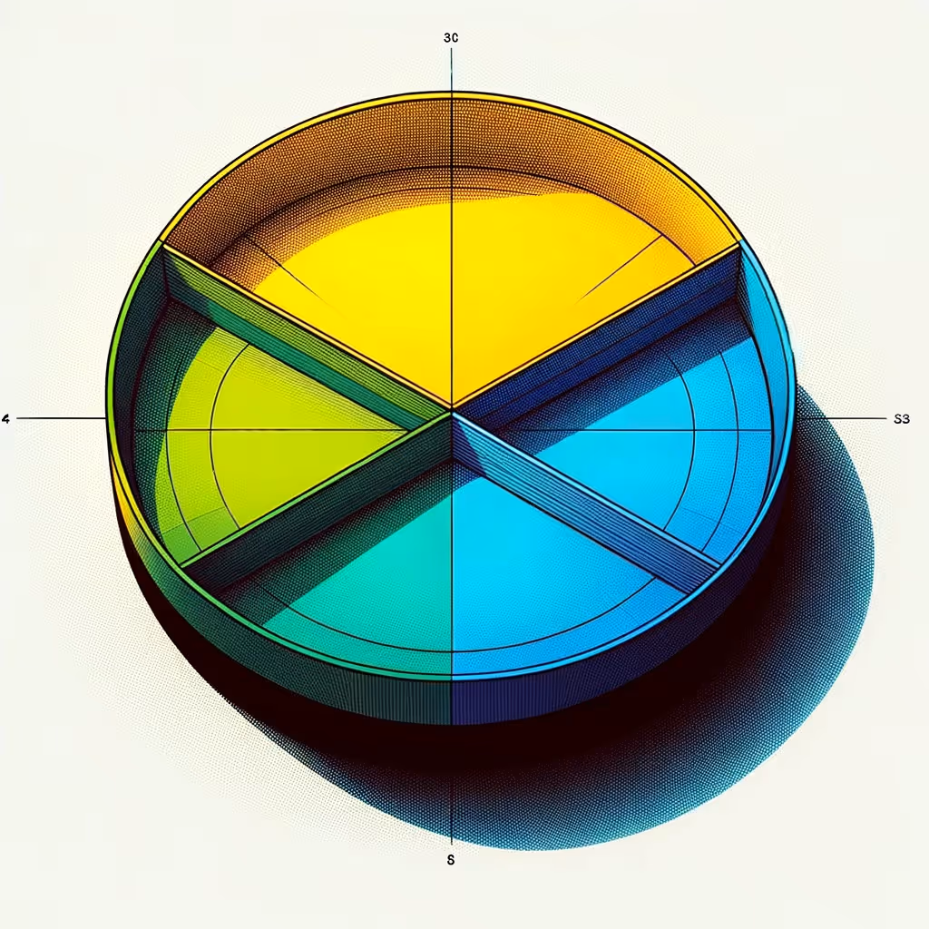 A disk of color accents